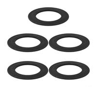 Silicone Toilet Seal Flush Valve, for SIAMP for OPTIMA 49 50 2.83" Black Rubber Gasket Replacement Component(5pcs)