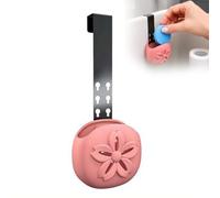 Silicone Toilet Tank Cleaner Holder, Adjustable Hanging Hook, 360 Degree Slow Release Design, Tool-Free Bathroom Freshener, for Home and Bedroom (Pink 1pcs)