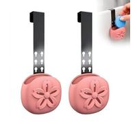 Silicone Toilet Tank Cleaner Holder, Adjustable Hanging Hook, 360 Degree Slow Release Design, Tool-Free Bathroom Freshener, for Home and Bedroom (Pink 2pcs)