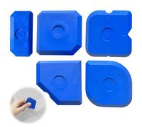 Silicone Tool, 5 Pcs Caulking Tool, Silicone Smoothing Tool Finishing Applicator Multi-Angle Complete Set for Sealing Grout Lines Kitchen Bathroom Floor Tiles Corners (Blue)