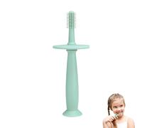 Silicone Toothbrush - 360° Teether, Food-Grade Soft Brush, Gentle Training Toothbrush with Suction Base | Safe Care for 6-12 Months and Toddllers Learning to Brush