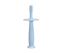 Silicone Toothbrush - 360° | Training Suction Base Soft Teether Teething Toys Pacifier Gum Massagers for 6-12 Months Care Safety Bpa Free Chewable Bristles Clean