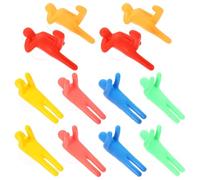 Silicone Toothbrush Holders Set of 12 Pcs Mobile Holders, Fake People Toothbrush Holders And Utility Suction Hooks, Cute Toothbrush Holder Suction Wall Mounted (Assorted Color)