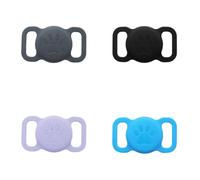 Silicone Tracker Case for Dog & Cat Collar, Cute Paw Print Protective Cover | Soft, Cute Paw Print, Anti-Scratch, Shockproof, Dual Loop for Collars, Easy Install, Lightweight, Washable, Anti-Lost
