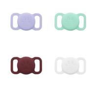 Silicone Tracker Case for Dog & Cat Collar, Cute Paw Print Protective Cover | Soft, Cute Paw Print, Anti-Scratch, Shockproof, Dual Loop for Collars, Easy Install, Lightweight, Washable, Anti-Lost