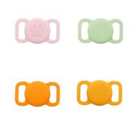 Silicone Tracker Case for Dog & Cat Collar, Cute Paw Print Protective Cover | Soft, Cute Paw Print, Anti-Scratch, Shockproof, Dual Loop for Collars, Easy Install, Lightweight, Washable, Anti-Lost
