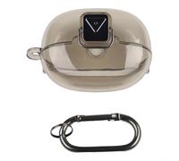 Silicone Transparent Waterproof Cover for SHOKZ Open Dots ONE Headset, Material Providing Shock Absorption and Protection Against Daily Wear (Transparent Gray)