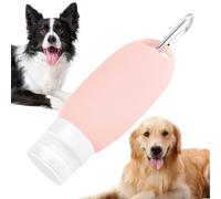 Silicone Travel Bottle - 90ml Refillable Squeeze Tube Container | Leak Resistant Soft Silicone Travel Bottle With Carabiner Usage For Pet Feeding Outdoor Adventure Carry Scenario