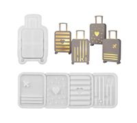 Silicone Travel Case Mold for Jewelry Organizers Shadows Light Decors Epoxy Resin Plaster Cement Crafting Decorative Light Silicone Molds