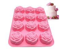 Silicone Tray | 12 Cavity Easy Release DIY Kit, Silicone Mold for Ice and Baking, for Soap, Candy, Mousse, Food, Whiskey, Cocktails, Crafts, Freezer