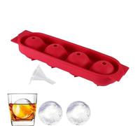 Silicone Tray - 4 Compartments for Easy Demoulding - Mould - for Men Bartender Entertainer Home Party Flat Summer Office Bar Cocktail Picnic Drinks Wine