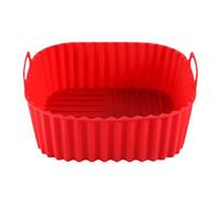 Silicone Tray for Air Fryer, Square Pan for Air Fryer | Non-Stick Oven Baking Tray Pizza Grill Indoor Kitchen Home