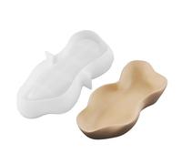 Silicone Tray Mould - Large Irregular Silicone Resin Tray | Large Candle Holder Silicone Moulds, 1 Piece Plaster and Epoxy Mould | DIY Storage Plate Flower Pot Base Craft for Arts and Crafts