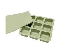Silicone Trays, 9 Compartments, Reusable Silicone Utensils with Lid, Square Tray, for Bar Parties, Camping, Cocktails, Coffee, Chocolate, Sweets