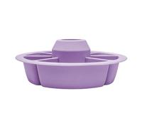 Silicone Treat Box - Organizer with 6 Compartments, Multipurpose Silicone Serving Bowl, Portable Snack Dispenser | Non-Slip Food Container for Kids Beach Sofa Bed Table Cracker Fruit Nut Snacktime
