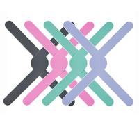 Silicone Trivet, 4 Pcs Foldable Silicone Heat Resistant Mat for Kitchen Worktops, Silicone Mats Worktop Protectors for Hot Pan, Heat Proof Trivets for Hot Pans, Pot Stand Holders Worktop Protector