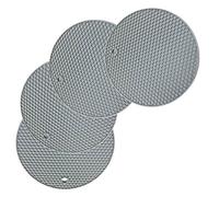 Silicone Trivet Mat Fohil Heat Resistant Honeycomb Kitchen Table Pad for Hot Pots Holder Pads Pans Dishes Spoon Rest Non-Slip Durable Flexible Easy to wash and Dry (4pcs)