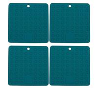 Silicone Trivet Mats 4-Pack Heat Resistant Non-Slip(green)