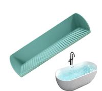 Silicone Tub Shield - Bathtub Splash Guard, Waterproof Barrier Strip with Non-slip Texture, Multi-functional Bath Toy Tray Holder for , Safety Bathroom Accessory, Protective Water Dam