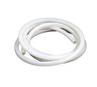 Silicone Tube, Rubber Flexible Tubing Duct Chequered Braidedresistant to Oil and Petrol 6.56Ft/2M(8mm*12mm*2m)