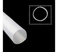 Silicone Tubing, Silicone Rubber Tube Translucent Large-Caliber Sleeve O-Shaped Hose Soft Flame Retardant Tubing Length 1m,Wall Thickness 3mm,OD X ID,36x30mm (Color : White, Size : 76x70mm)