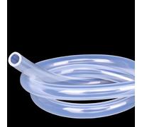 Silicone Tubing Tube Hose OD 6mm ID 4mm Wall Thickness 1mm Length 6 Meters Silicone Rubber High Temp Heat Resistant Clear Flexible Soft Tube Water Air Hose Pipe for Pump Transfer (Kwweeoo)