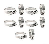 Silicone Turbo Intercooler Radiator Pipes Automotive and Plumbing Applications 10Pcs Pack（4851Mm） Stainless Steel Tbolt Hose Clamps 2679Mm Variable Heavy Duty with Rounded for Edge