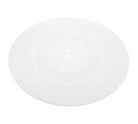 Silicone Turntable Platter Mat for Vinyl Record 11.59x11.59 X 0.12in | White Replacement Pad, Anti Static Surface, Lightweight Build, Easy to Use for Old Player Protection