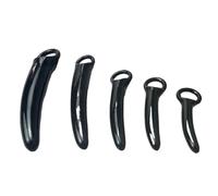 Silicone Urethral Anal Vagina Dilators Set, 5-Pack, Black | Silicone Dilator Kit for Women, Vagina Trainer Vaginaplug Anal Plug, Massage Toy, G/P-Spot Massage Masturbator, For Beginners