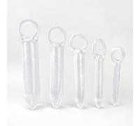 Silicone Urethral Anal Vagina Dilators Set, 5-Pack Silicone Dilator Kit for Women,Vagina Trainer Vaginaplug Anal Plug,Massage Toy,G/P-Spot Massage Masturbator, for Beginners (Transparent-1)