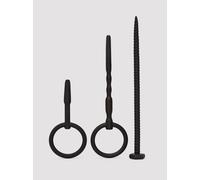 Silicone Urethral Sounding Kit 3 in 1 - Black Black