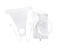 Silicone Urine Bag for Men Women Elderly Reusable Urinal Collector Spill Proof Urine Container Storage Bag Set Pee Holder for Incontinence Urinary Catheter Collector for Paralyzed,Disabled