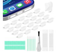 Silicone USB C Dust Plug with Phone Speaker Cover,5-in-1 31 Pack Charging Port Cover Cleaning Kit,Type C Anti Dust Plug for iPhone 15/16/17/Samsung Galaxy/One Plus/Google Pixel/All USB C-Port Devices