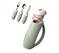 Silicone Utensil Holders for Hand Tremors Patients Easy Install in 3Seconds Dishwasher Safe Ergonomic Eating Aid for Elderly
