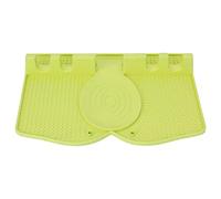 Silicone Utensil Rest Heat Resistant Non Slip Spoon Holder with Drip Pad for Kitchen Countertops Cooking Utensils Spoons Tongs Large Capacity 10 x 7.5 Inches (Light Green)