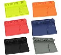 Silicone Utensil Rest with Integrated Drip Tray, Essential Tool for Mess Cooking Experience (Orange)