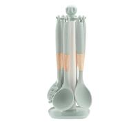 Silicone Utensil Set - 7-Piece Heat-Resistant, Kitchen Spoons Soup Ladle Spatula Set, for Nonstick Cookware Pots Pans Baking Mixing Home Restaurant Camping and Others