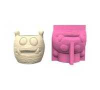 Silicone Vase Home Decors Monsters Themed Plant Pots Crafting Molds Silicone Texture for Hand-Making Creative Monsters Pots