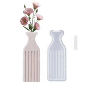 Silicone Vase Mold Easy Demolding Craft Molds Geometric Crafting Moulds for Unique Hand-Making Simple Vase Crafting Silicone Mold