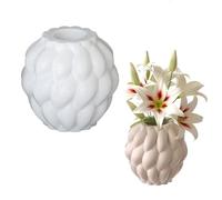 Silicone Vase Molds Resin Crafting Moulds Rotating Raindrop Flowerpot Mold for Planter