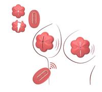 Silicone Vibrating Nipple Clamps for Women, Adjustable Lightweight Nipple Toys with 10 Vibration Modes, Invisible Design Rechargeable Vibrator for Couples (Red)