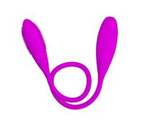 Silicone Vibrator 7 Modes Double Dildo Waterproof Silicone Vibrator Safe Double Ended Dildo for Couples Clitoris, Anal, Vaginal, Nipple, G-Spot Stimulator Sex Toy