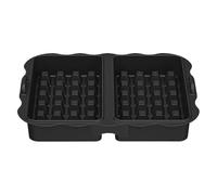 Silicone Waffle Mould - Baking Silicone with Two Cells | Bread Mould for Home Kitchen - Kitchen Home Brunch Snack Meal Family Celebration Parties Weekend