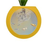 Silicone Wall Mounted Vase | Silicone Wall Vases for Flowers | Globe Flower Vase Bowl, Terrarium Air Plant Holder Pots for Plants, Fish Tank Mount