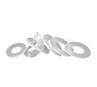 Silicone Washer 10pcs Plumbing Faucet Seal,Sealing O-Ring, M2 .5 M10 M12 Silicone Rubber Flat Gaskets(8x20x4mm)