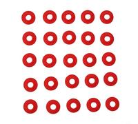Silicone Washer Gasket Set for Grolsch Swing-Top Bottles - 25-Piece Food-Grade Sealing For Ring Kit, 23x14mm, Reusable & Leak-Proof(Red)