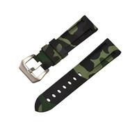 Silicone Watch Band 20mm 22mm 24mm 26mm Camouflage Rubber Strap Sports Bracelet Replacement Universal Men's And Women's Wristband Suitable For Smart Or Traditional Watches(Camouflage Dark Green,20mm)
