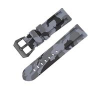 Silicone Watch Band 20mm 22mm 24mm 26mm Rubber Strap Sport Bracelet Wristband Replacement Watchbands For Man Woman(Camgrey black,24mm)