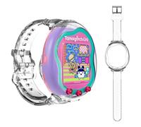 Silicone Watch Band For Tamagotchi Uni (2023) Pet Game Console, Wristband for Tamagotchi Uni Virtual Pet Machine, TPU Protective Case Tamagotchi Uni Watch Strap for Kids Teen Adults (Transparent)