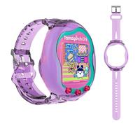 Silicone Watch Band For Tamagotchi Uni (2023) Pet Game Console, Wristband for Tamagotchi Uni Virtual Pet Machine, TPU Protective Case Tamagotchi Uni Watch Strap for Kids Teen Adults (Purple)